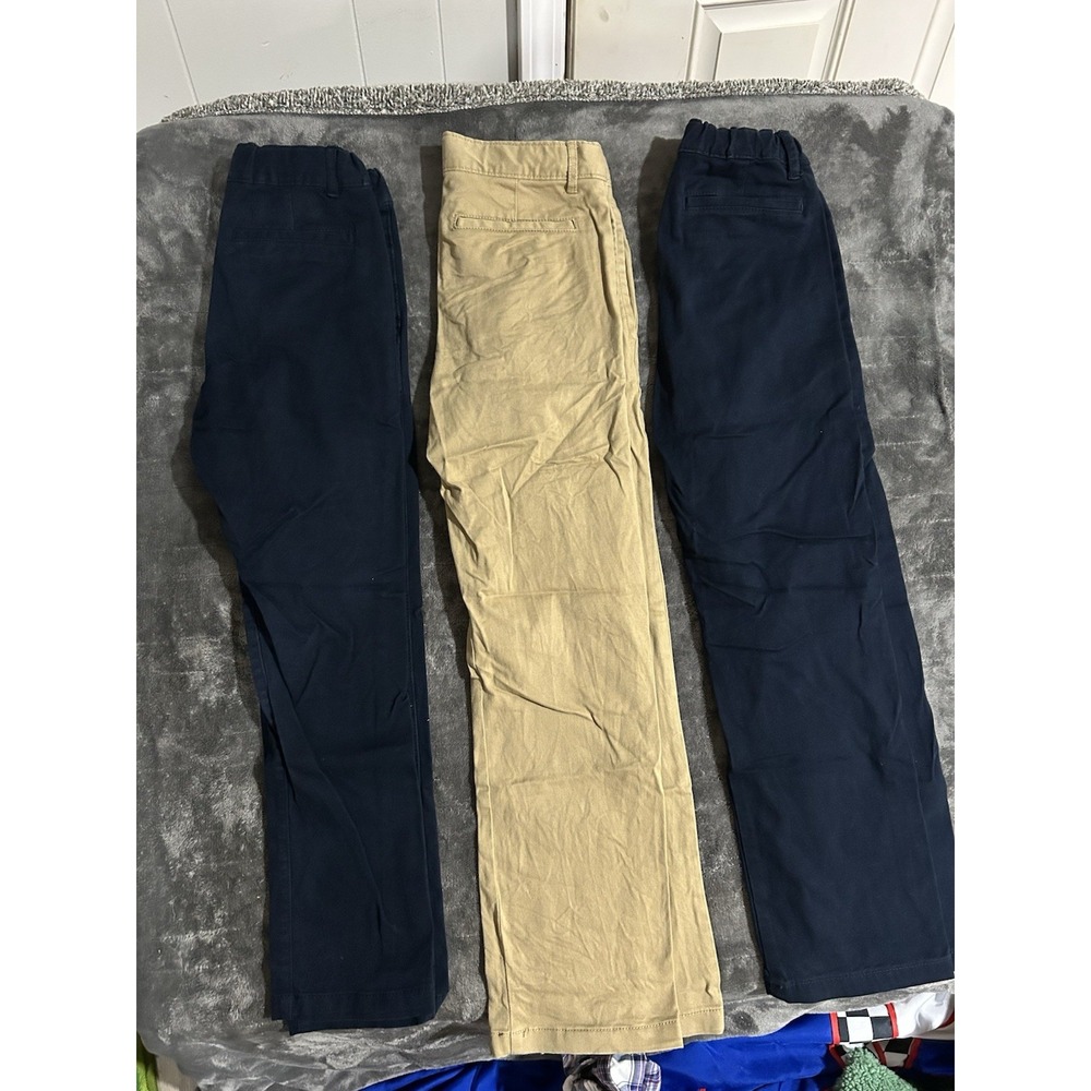 Lot Of 3 Children's Place Pants Navy/khaki Size 8